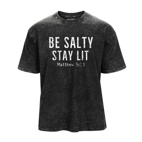Men's Be Salty Stay Lit Washed T-Shirt